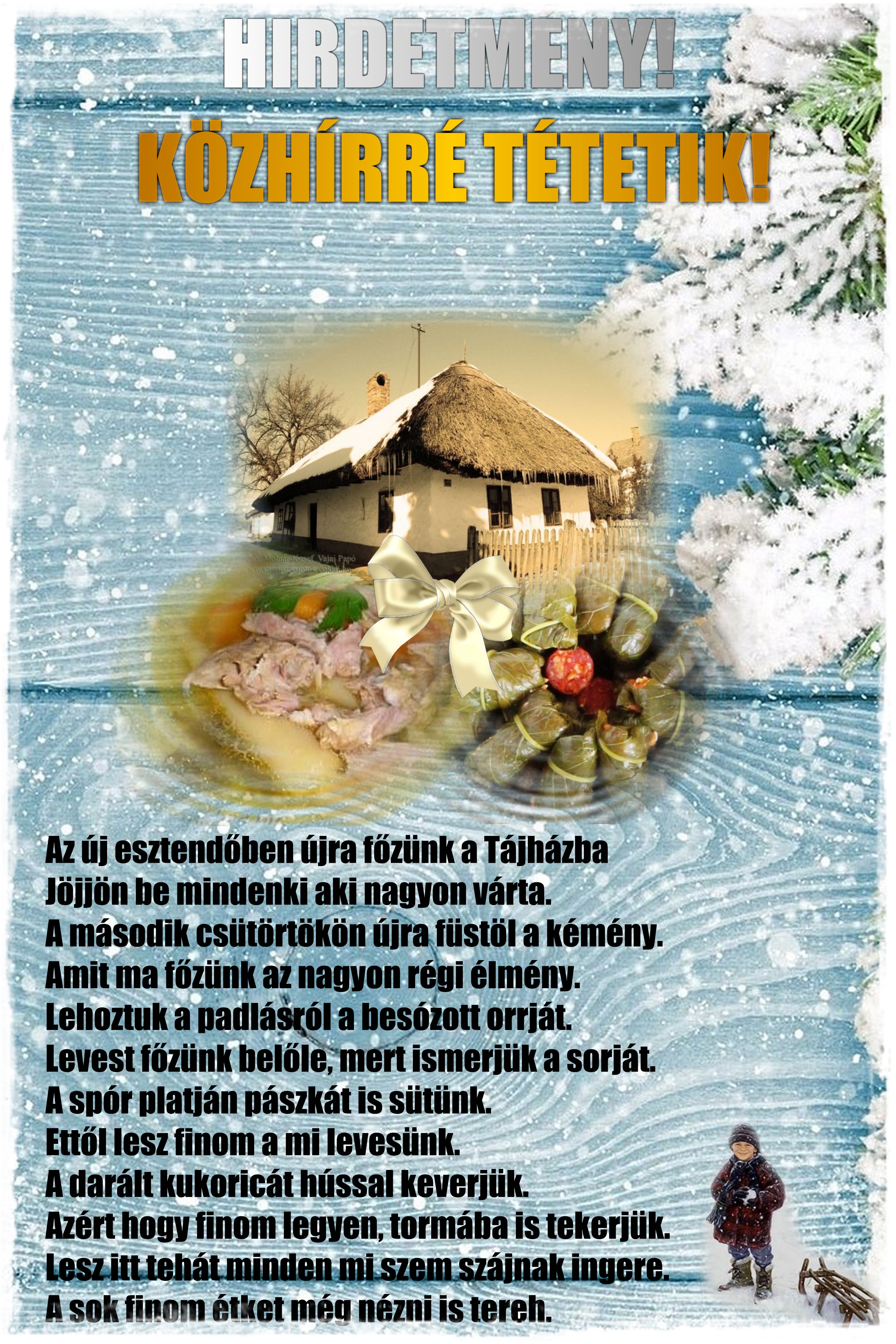 TÁJHÁZ 2018 JANUÁR